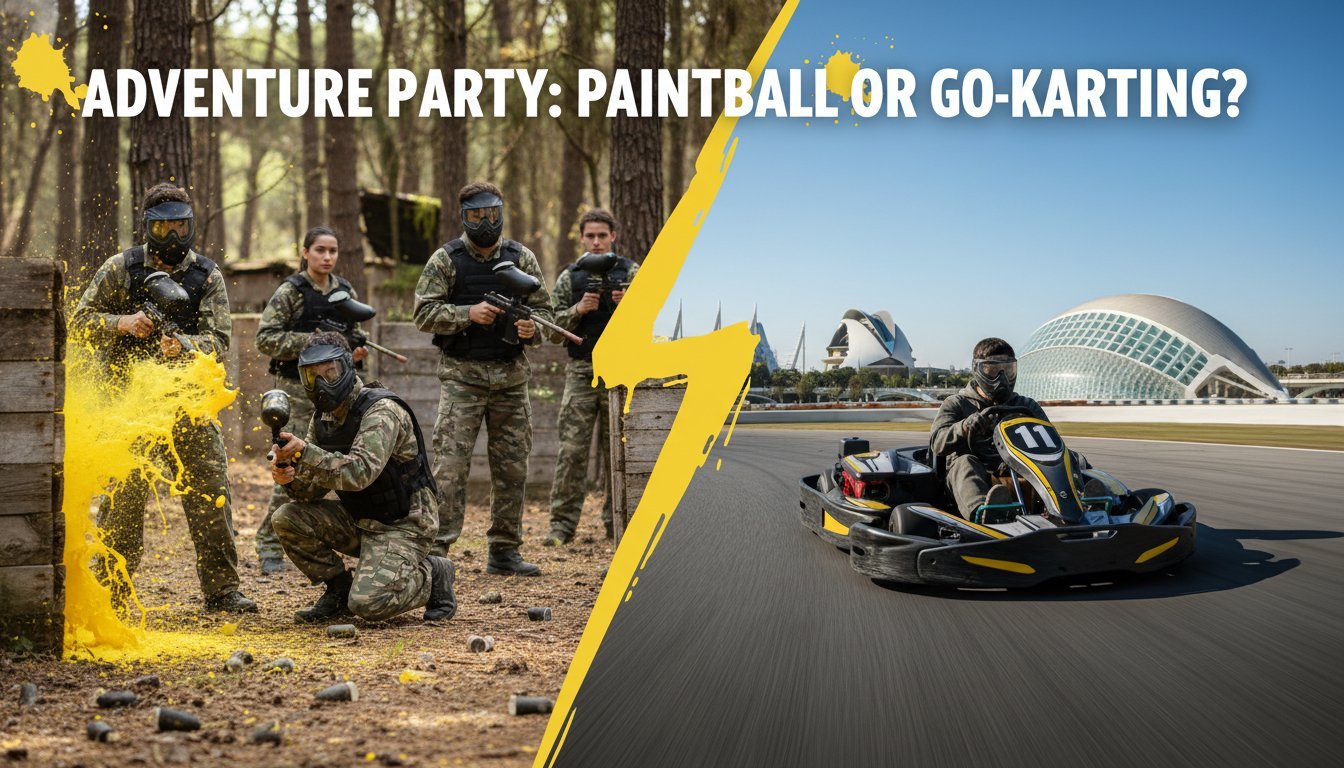 Paintball vs Karting en Valencia: ¿Cuál es la mejor actividad para tu despedida en 2026?